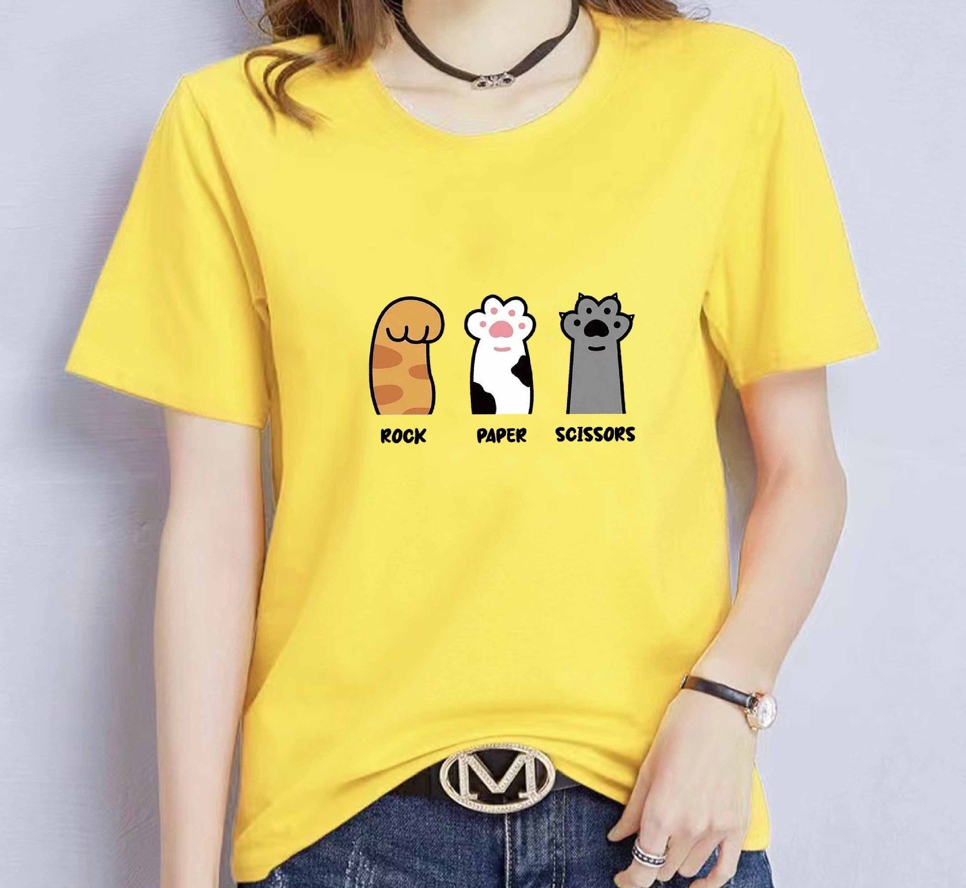 Loose Short Sleeve Casual T-shirt Plus Size Unisex Wear - Chic Angle